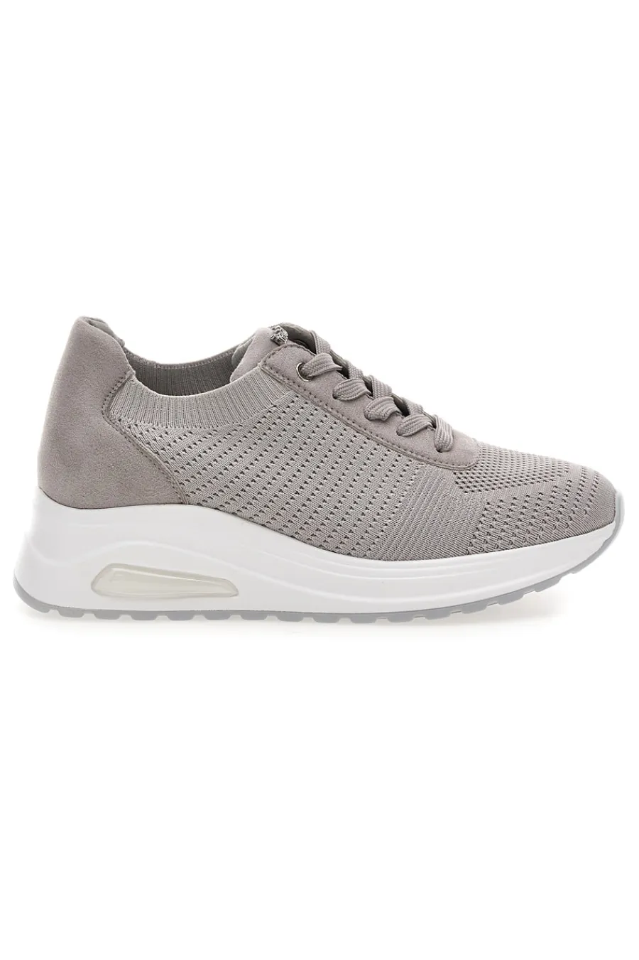 Sneakers in tessuto traspirante con zeppa 485IN-INBLU New