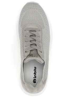 Sneakers in tessuto traspirante con zeppa 485IN-INBLU New