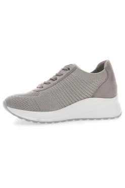 Sneakers in tessuto traspirante con zeppa 485IN-INBLU New