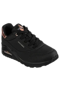 Sneakers total black con dettagli oro Uno Golden Air-SKECHERS Best