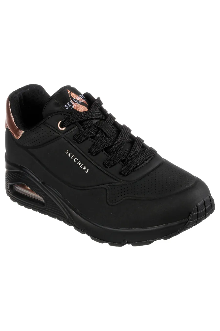 Sneakers total black con dettagli oro Uno Golden Air-SKECHERS Best