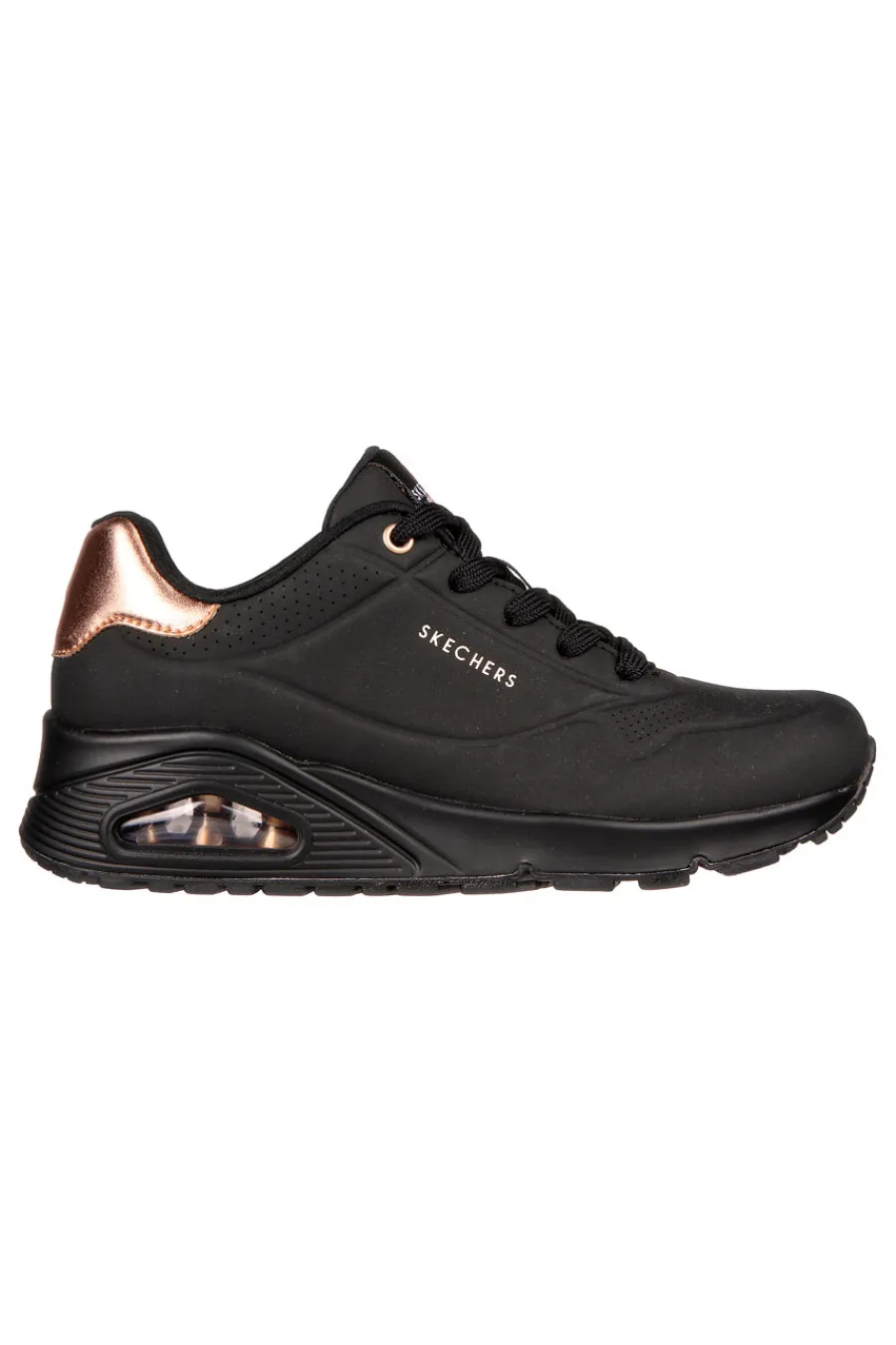 Sneakers total black con dettagli oro Uno Golden Air-SKECHERS Best