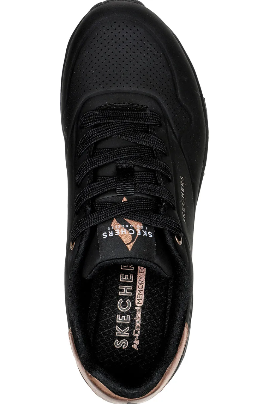 Sneakers total black con dettagli oro Uno Golden Air-SKECHERS Best