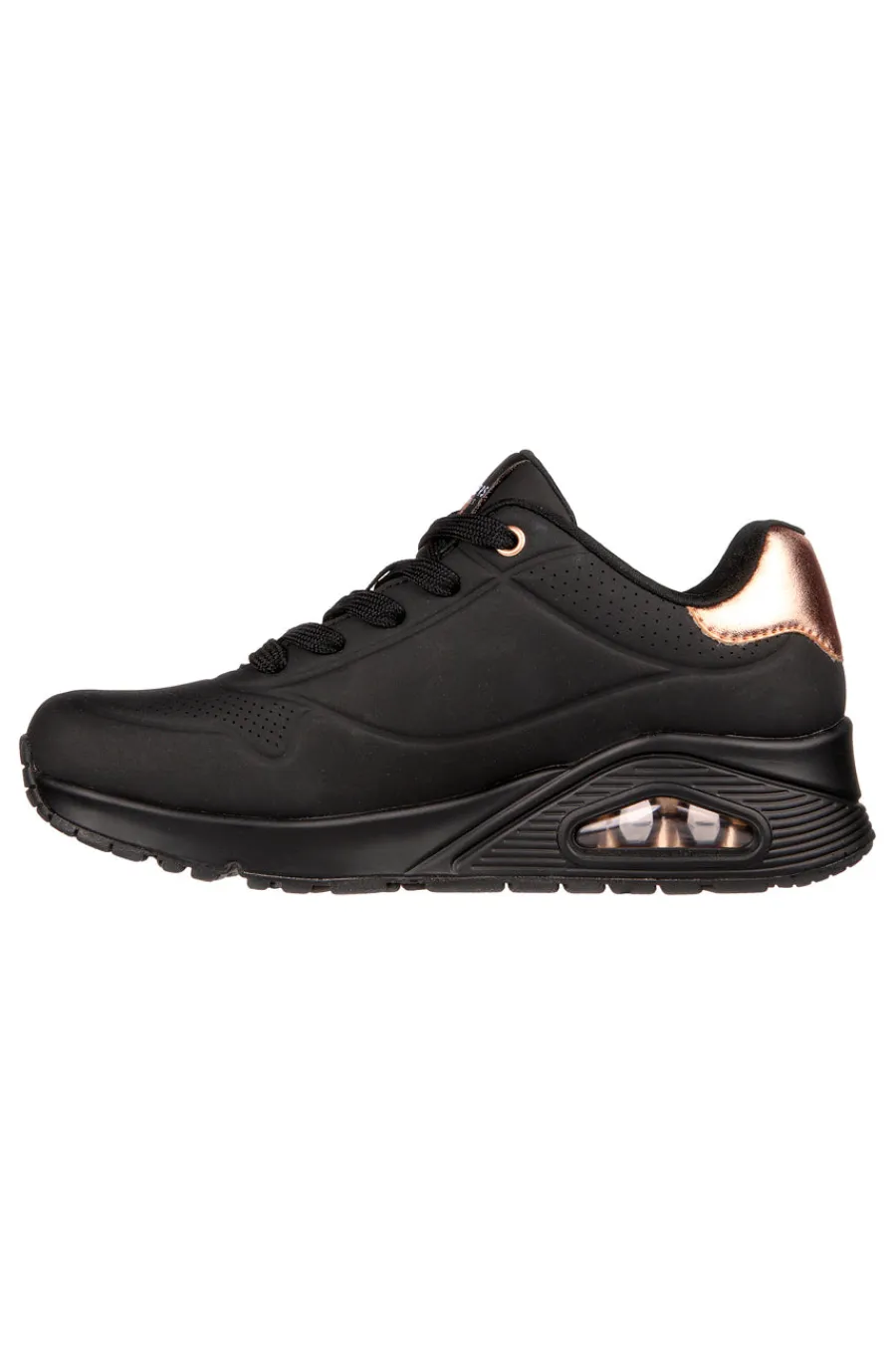 Sneakers total black con dettagli oro Uno Golden Air-SKECHERS Best