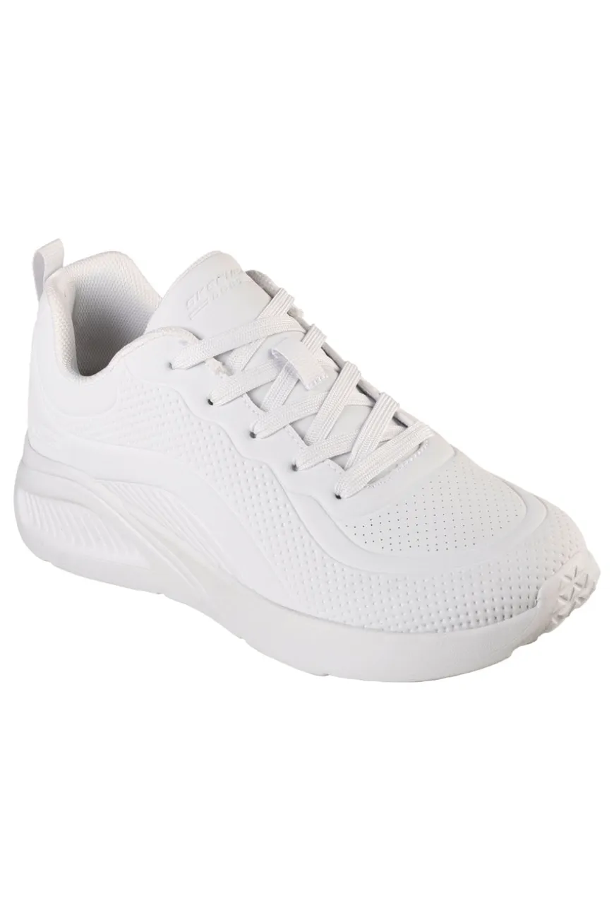 Sneakers Vegan Bianche con Platform Skechers BOBS Sport Buno - How Sweet