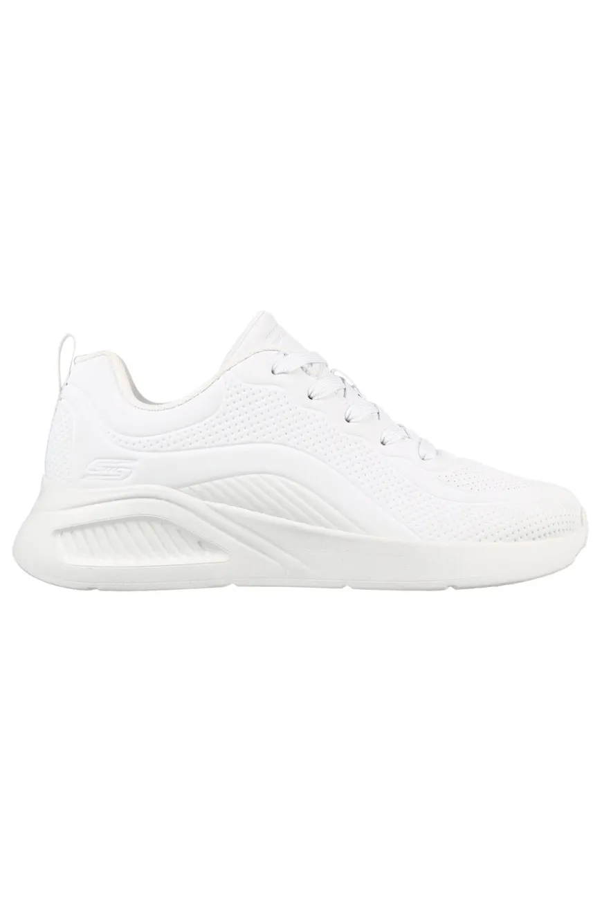 Sneakers Vegan Bianche con Platform Skechers BOBS Sport Buno - How Sweet