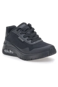 Sneakers Vegan Nere con Platform Uno Flex - Spring On Air-SKECHERS