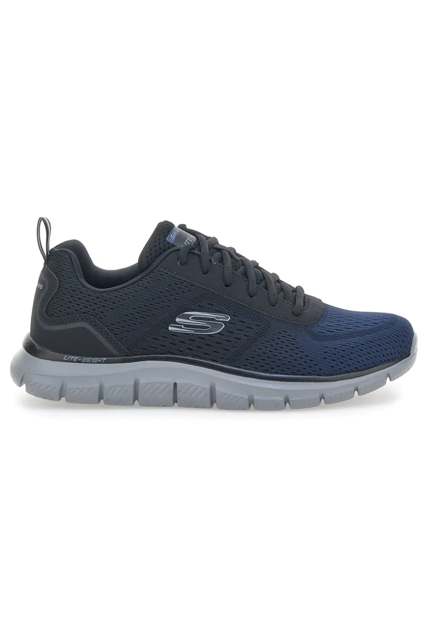 Sneakers Vegan Nere e Bianche Con Memory Foam Skechers Track - Ripkent