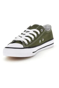 Sneakers in tela stringate basse 8011-2T2L Hot