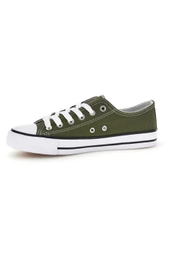 Sneakers in tela stringate basse 8011-2T2L Hot