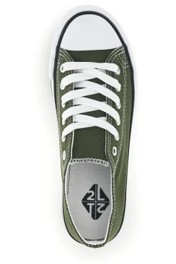 Sneakers in tela stringate basse 8011-2T2L Hot
