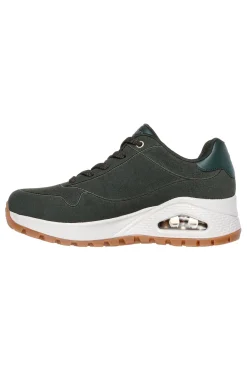 Sneakers oliva in suede con suola alta Uno Rugged Chillproof-SKECHERS Outlet