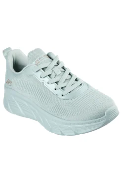 Sneakers verde salvia in knit con Memory Foam Bobs B Flex Hi Flying Hi-SKECHERS New