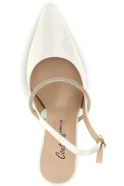 Spitze beige Pumps mit Riemen 8330-PITTARELLO COUTURE Hot