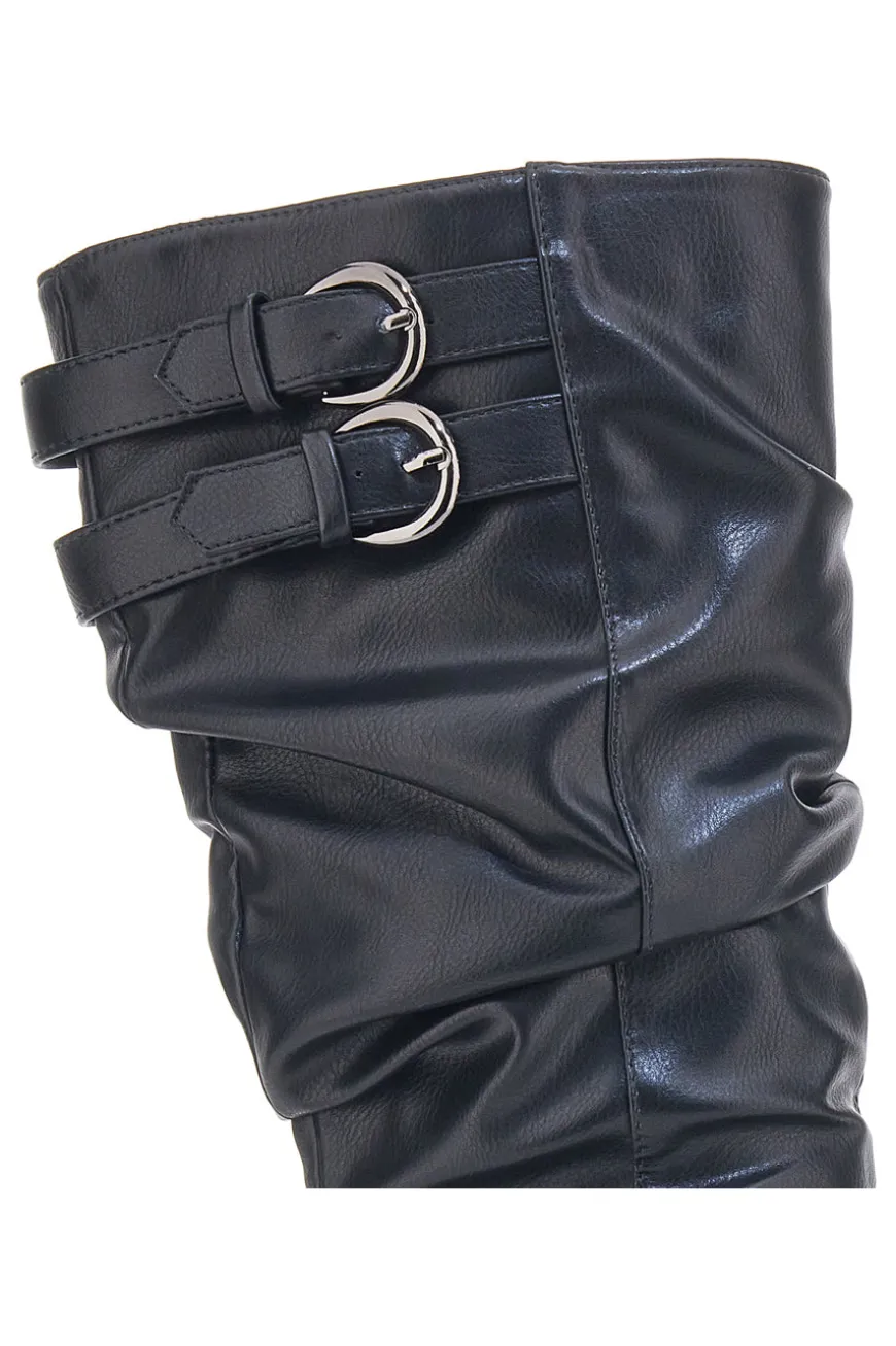 Stiefel mit gekräuseltem Obermaterial Cafè Kosten 1504