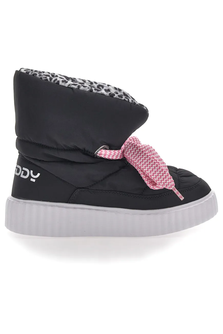 Stivaletti Animalier Neri Imbottiti Freddy 7558