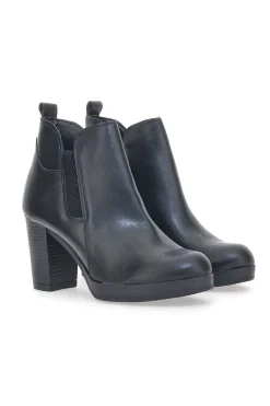 Stivaletti Ankle Boots 302 Nero Vera Pelle-PITTARELLO CLASS