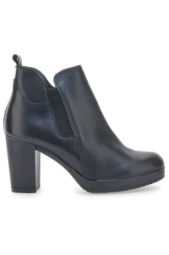 Stivaletti Ankle Boots 302 Nero Vera Pelle-PITTARELLO CLASS