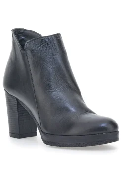 Stivaletti Ankle Boots 307 Nero Vera Pelle-PITTARELLO CLASS New