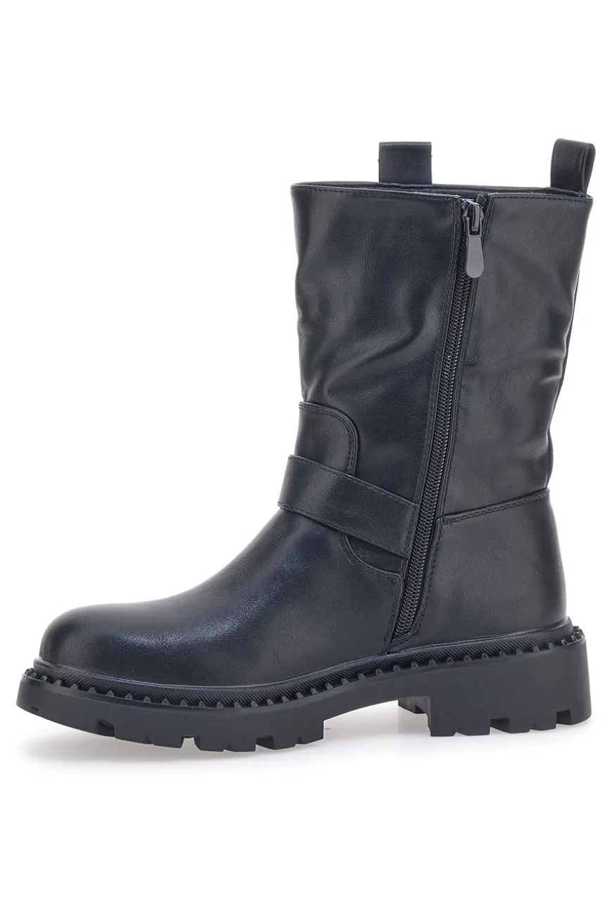 Stivaletti Biker Neri First Lady 372