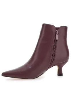 Stivaletti bordeaux con tacco a rocchetto BZD200Q5-MON DIEU Outlet
