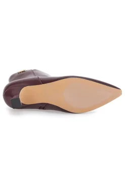 Stivaletti bordeaux con tacco a rocchetto BZD200Q5-MON DIEU Outlet