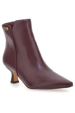 Stivaletti bordeaux con tacco a rocchetto BZD200Q5-MON DIEU Outlet