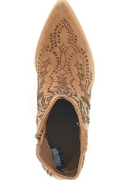 Stivaletti Camel Con Strass P590-FIRST LADY Hot