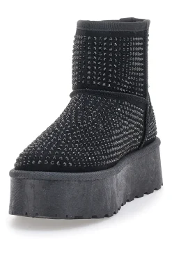 Stivaletti con Strass Neri 1302-PITTARELLO GLAM Sale