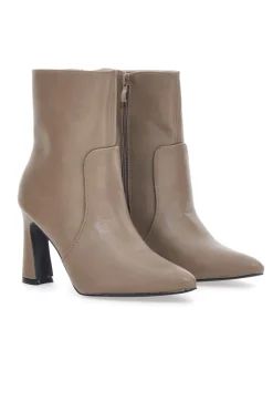 Stivaletti con Tacco Beige 749-MON DIEU Best