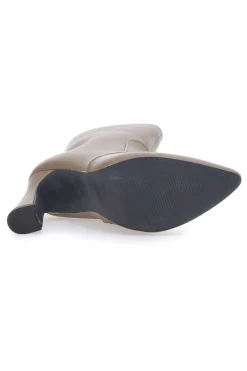 Stivaletti con Tacco Beige 749-MON DIEU Best