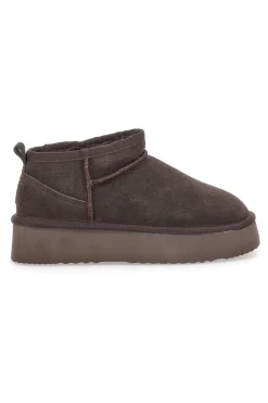 Stivaletti Flatform in Vera Pelle Scamosciata con Pelo Pittarello Wow 3547-WOW PITTARELLO Best