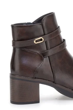 Stivaletti Marroni con Tacco Medio YDLHQ03-MON DIEU Sale