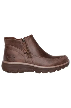 Stivaletti marroni con zip e Memory Foam Easy Going Into Fall-SKECHERS Clearance