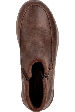 Stivaletti marroni con zip e Memory Foam Easy Going Into Fall-SKECHERS Clearance