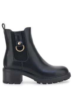 Stivaletti Neri con Elastico e Cerniera Laterale Capsule 24286006-PITTARELLO Sale