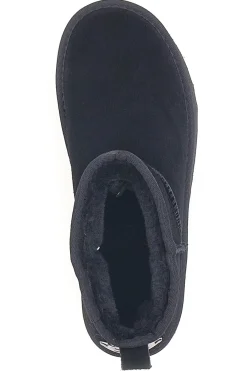Stivaletti Neri con Pelo e Tomaia in Pelle WD5002SA-MON DIEU Online