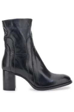 Stivaletti Neri Con Tacco 8 Cm In Vera Pelle P26206-PITTARELLO MUST HAVE Discount