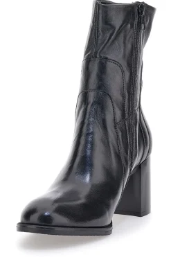 Stivaletti Neri Con Tacco 8 Cm In Vera Pelle P26206-PITTARELLO MUST HAVE Discount