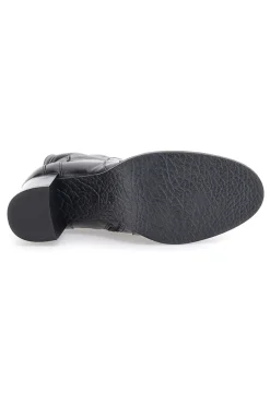 Stivaletti Neri Con Tacco 8 Cm In Vera Pelle P26206-PITTARELLO MUST HAVE Discount