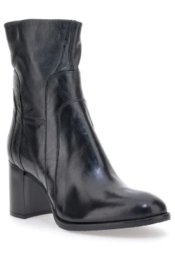 Stivaletti Neri Con Tacco 8 Cm In Vera Pelle P26206-PITTARELLO MUST HAVE Discount