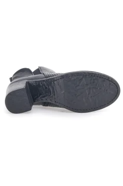 Stivaletti Neri Con Tacco 301-MON DIEU Outlet