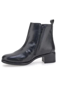 Stivaletti Neri con Tomaia in Pelle SF1202-PRIMA RIGA