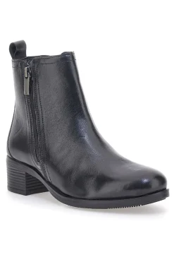 Stivaletti Neri con Tomaia in Pelle SF1202-PRIMA RIGA