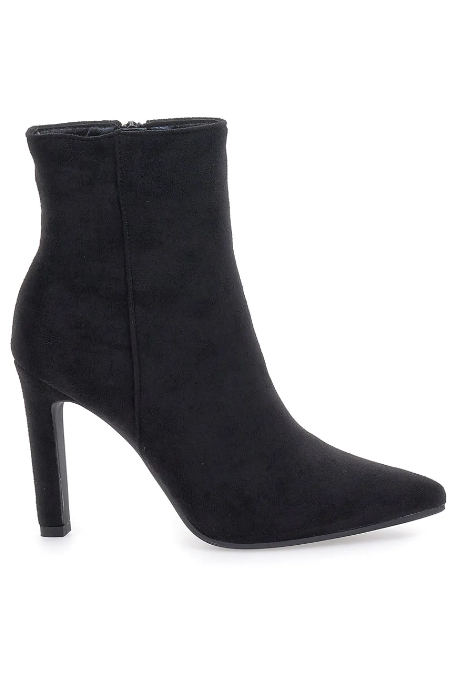 Stivaletti Neri Effetto Suede Con Tacco 10 cm 486-THE FIRST Discount