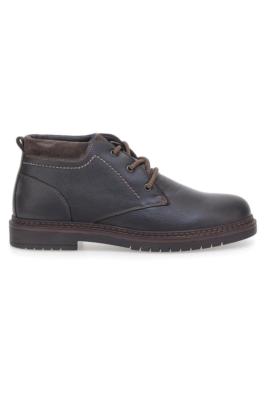 Stivaletti neri in vera pelle con collo imbottito Pittarello Eco 252520024