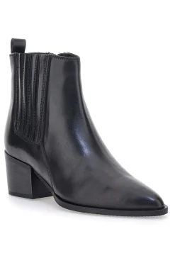 Stivaletti Neri Vera Pelle Con tacco a Blocco 54240-PITTARELLO GLAM Online