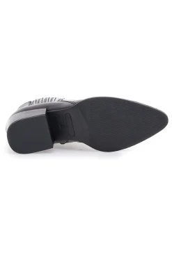Stivaletti Neri Vera Pelle Con tacco a Blocco 54240-PITTARELLO GLAM Online