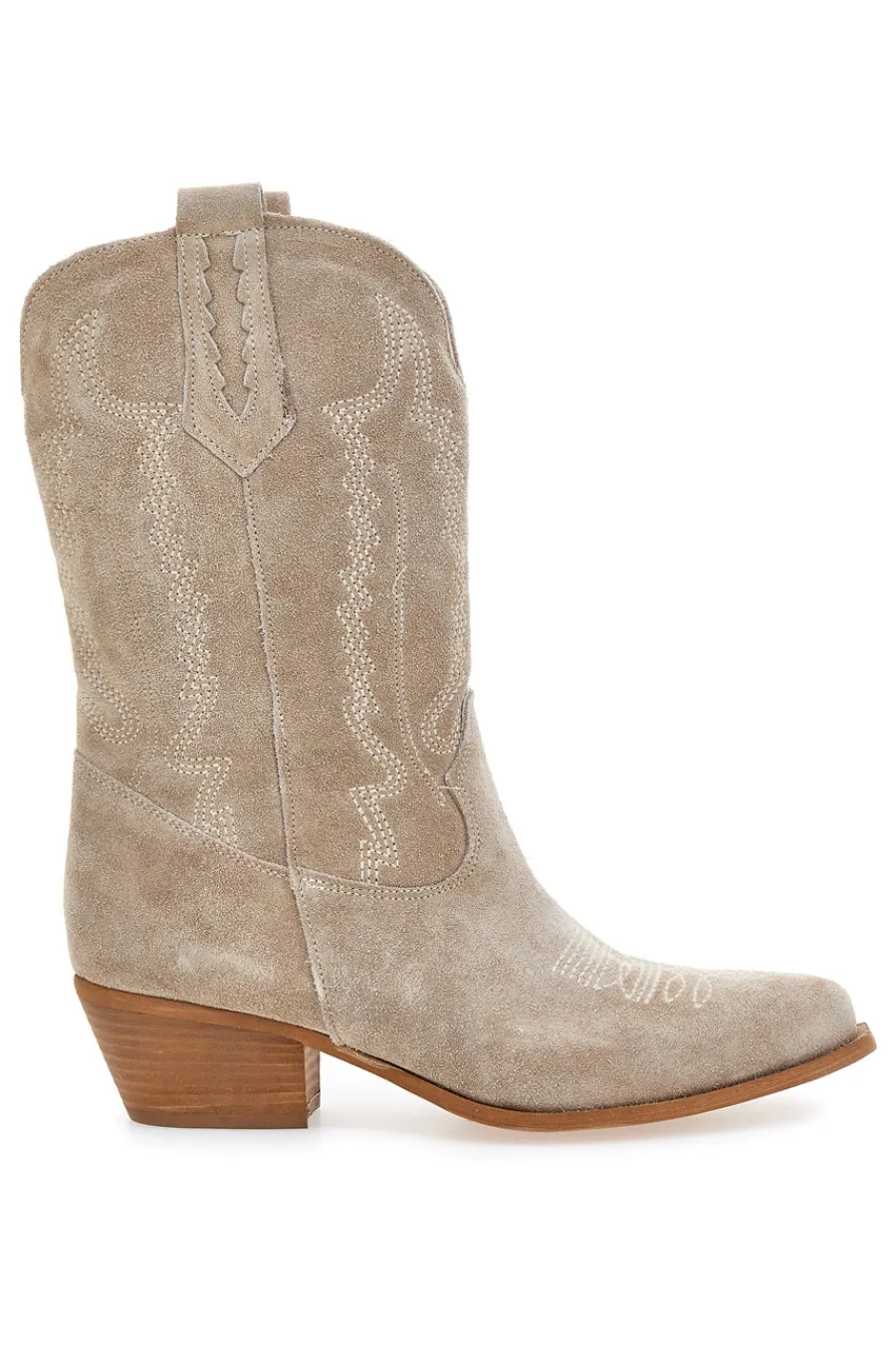 Stivaletti texani in vera pelle ricamati TEX4090-PITTARELLO LOVE Discount