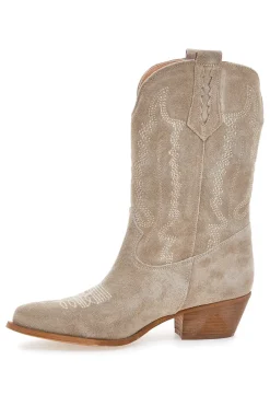 Stivaletti texani in vera pelle ricamati TEX4090-PITTARELLO LOVE Discount